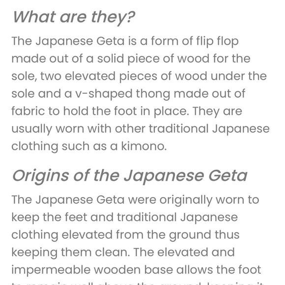 Vintage Japanese yukata/kimono two teeth Geta women’s sandals - Picture 13 of 13